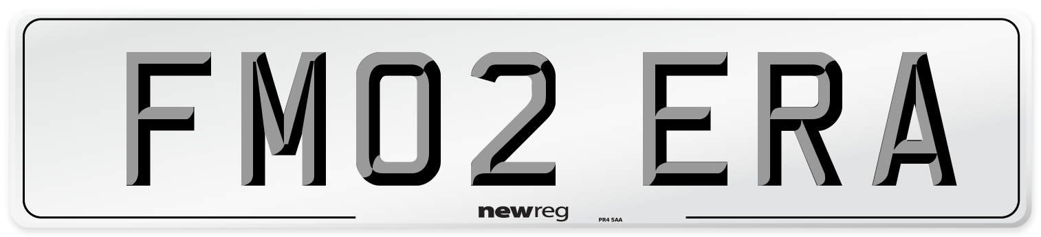 FM02 ERA Number Plate from New Reg